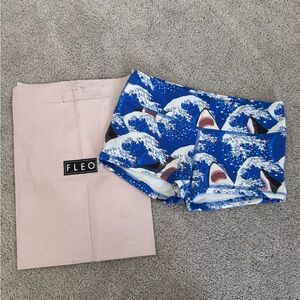 Fleo Blue Shark Wave Shorts
